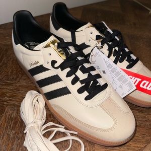 Unisex Adidas Sambas “Cream White Sand Strata”